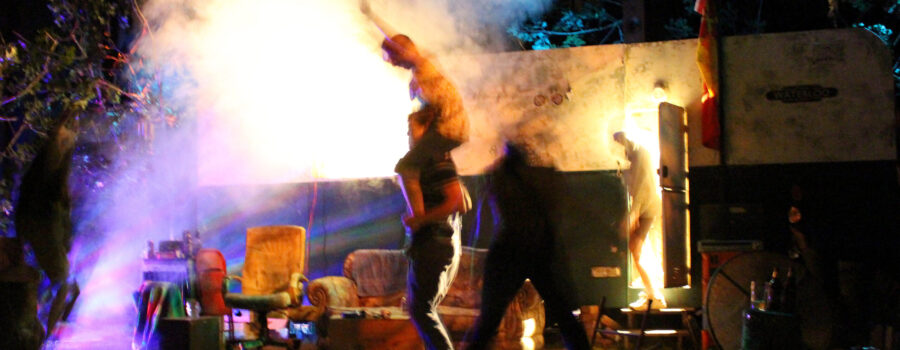 image of a theatre production in full swing
