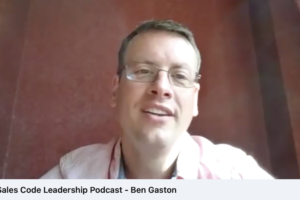 Image of Ben participating in the Sales Code Leadership Podcast